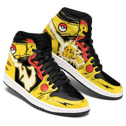 Pokemon Pikachu Thunderbolt Sneakers Custom Anime Shoes - 3 - GearAnime