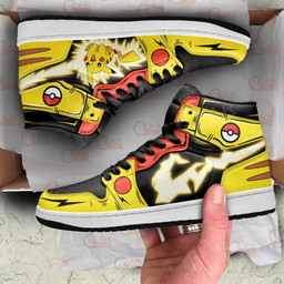Pokemon Pikachu Thunderbolt Sneakers Custom Anime Shoes - 2 - GearAnime