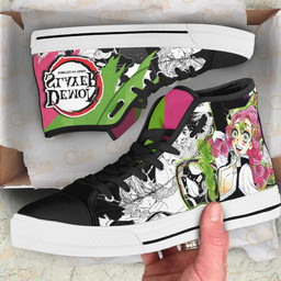 Mitsuri Kanroji High Top Shoes Custom Anime Demon Slayer Sneakers - 2 - GearAnime