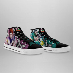 Illumi and Hisoka High Top Shoes Custom Manga Anime Hunter X Hunter Sneakers - 3 - GearAnime