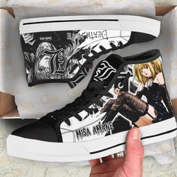 Misa Amane High Top Shoes Custom Death Note Anime Sneakers - 2 - GearAnime