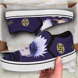 Satoru Gojo Slip On Sneakers Custom Anime Jujutsu Kaisen Shoes - 2 - GearAnime