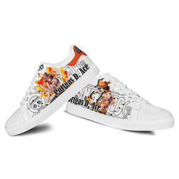 Ace Skate Sneakers Custom Anime One Piece Shoes - 3 - GearAnime