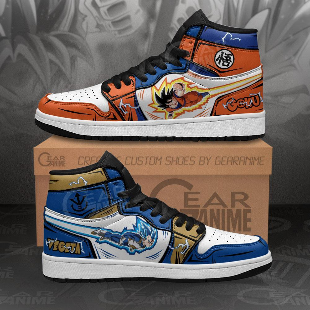 Goku and Vegeta Sneakers Custom Dragon Ball Anime Shoes - 1 - GearAnime