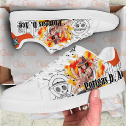Ace Skate Sneakers Custom Anime One Piece Shoes - 2 - GearAnime