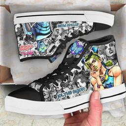 Jolyne Cujoh High Top Shoes Custom Manga Anime Jojo's Birraze Adventure Sneakers - 2 - GearAnime
