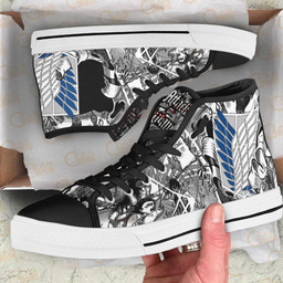 Scout Regiment High Top Shoes Custom Anime Attack On Titan Sneakers - 2 - GearAnime