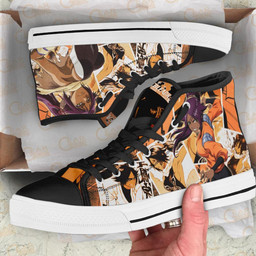 Shihouin Yoruichi High Top Shoes Custom Bleach Anime Sneakers - 2 - GearAnime