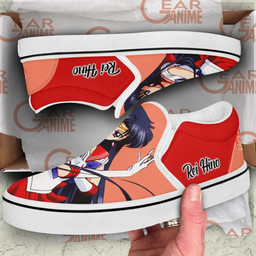 Sailor Mars Slip On Sneakers Anime Sailor Moon Custom Shoes - 3 - GearAnime