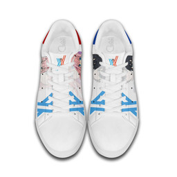 Darling in the Franxx Zero Two and Hiro Skate Sneakers Custom Anime Shoes - 4 - GearAnime