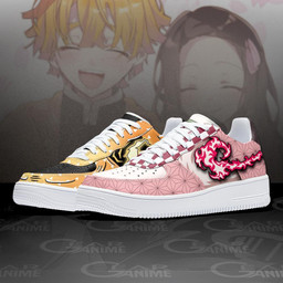 Nezuko and Zenitsu Air Sneakers Anime Custom Skills Demon Slayer Shoes - 2 - GearAnime