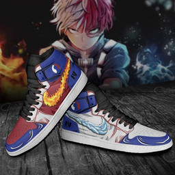Shoto Todoroki Sneakers Ice and Fire Custom Anime My Hero Academia Shoes - 3 - GearAnime