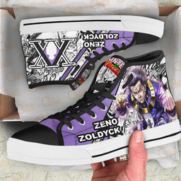Zeno Zoldyck High Top Shoes Custom Manga Anime Hunter X Hunter Sneakers - 2 - GearAnime