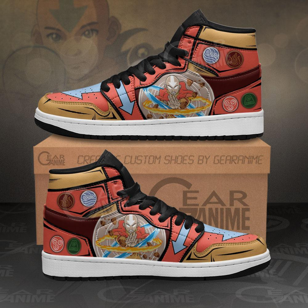 Avatar Aang Sneakers Custom The Last Airbender Anime Shoes - 1 - GearAnime