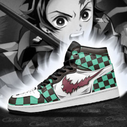 Tanjiro Sneakers Scar Demon Slayer Custom Anime Shoes - 3 - GearAnime