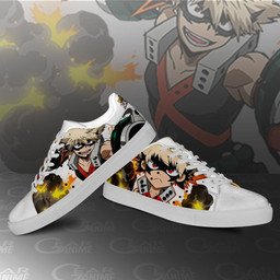 Katsuki Bakugo Skate Sneakers Custom Anime My Hero Academia Shoes - 4 - GearAnime