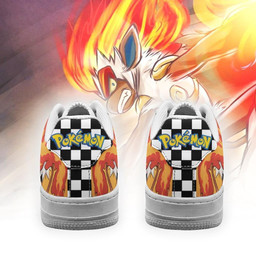 Poke Infernape Sneakers Checkerboard Custom Pokemon Shoes - 3 - GearAnime