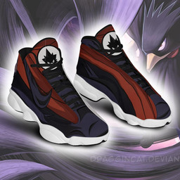 BNHA Fumikage Tokoyami Sneakers Custom My Hero Academia Shoes - 2 - GearAnime
