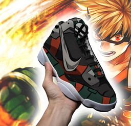 BNHA Katsuki Bakugo Sneakers Custom Anime My Hero Academia Shoes - 2 - GearAnime