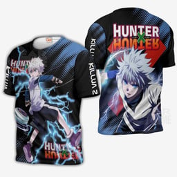 Killua Zoldyck Shirt Hunter X Hunter Custom Anime Hoodie Jacket - 3 - GearAnime