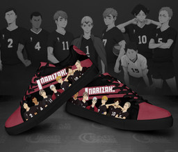 Haikyu Inarizaki Skate Shoes Black Haikyu!! Custom Anime Shoes - 2 - GearAnime