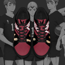Haikyu Inarizaki Skate Shoes Black Haikyu!! Custom Anime Shoes - 4 - GearAnime