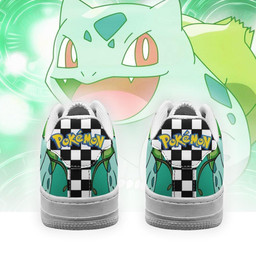 Poke Bulbasaur Sneakers Checkerboard Custom Pokemon Shoes - 3 - GearAnime