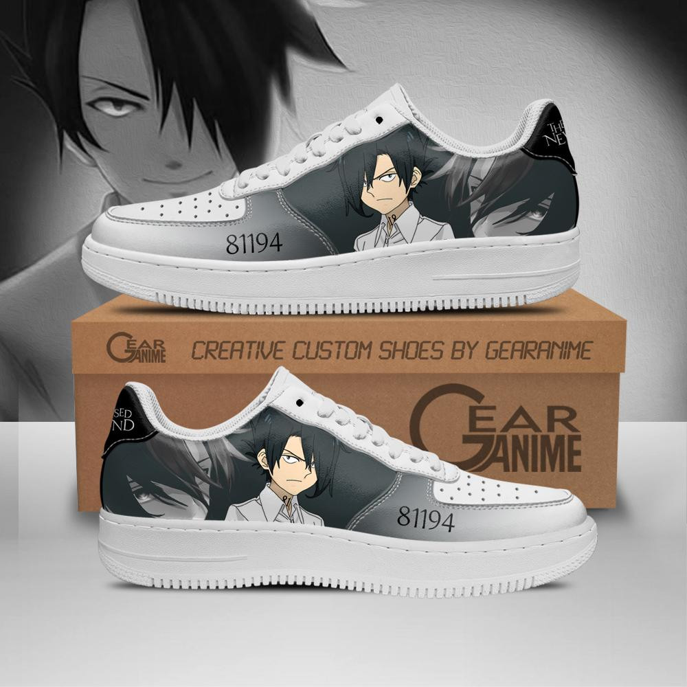 Ray The Promised Neverland Sneakers Custom Anime Shoes - 1 - GearAnime