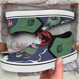 Hatake Kakashi Slip On Sneakers Canvas Custom Anime Shoes - 3 - GearAnime