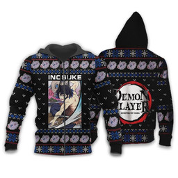 Inosuke Ugly Christmas Sweater Demon Slayer Anime Xmas Gift Custom Clothes - 2 - GearAnime