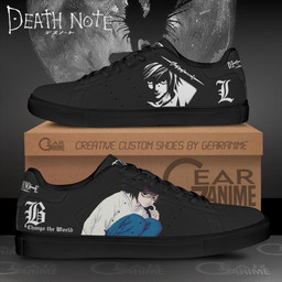 L Lawliet Shoes Death Note Custom Anime Shoes PN11 - 1 - GearAnime