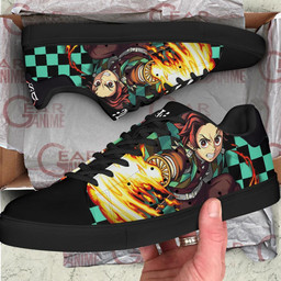 Tanjiro Sun Breathing Skate Shoes Custom Demon Slayer Anime Shoes - 2 - GearAnime