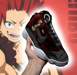 BNHA Eijirou Kirishima Sneakers Custom Anime My Hero Academia Shoes - 4 - GearAnime