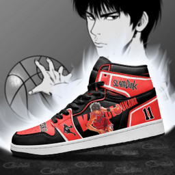Kaede Rukawa Sneakers Custom Anime Slam Dunk Shoes - 4 - GearAnime