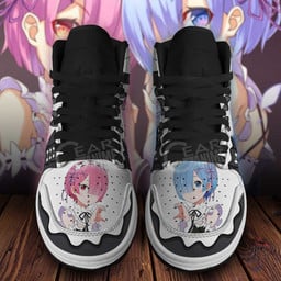 Re:Zero Rem Ram Sneakers Custom Anime Shoes - 4 - GearAnime