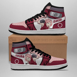 Sakura Haruno Sneakers Custom Symbol Anime Shoes For Fan - 2 - GearAnime