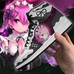 Re:Zero Rem Ram Sneakers Custom Anime Shoes - 3 - GearAnime