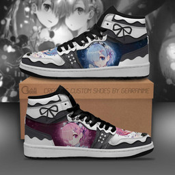Re:Zero Rem Ram Sneakers Custom Anime Shoes - 2 - GearAnime
