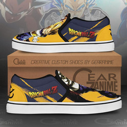 Vegeta Saiyan Slip On Sneakers Canvas Dragon Ball Custom Anime Shoes - 2 - GearAnime