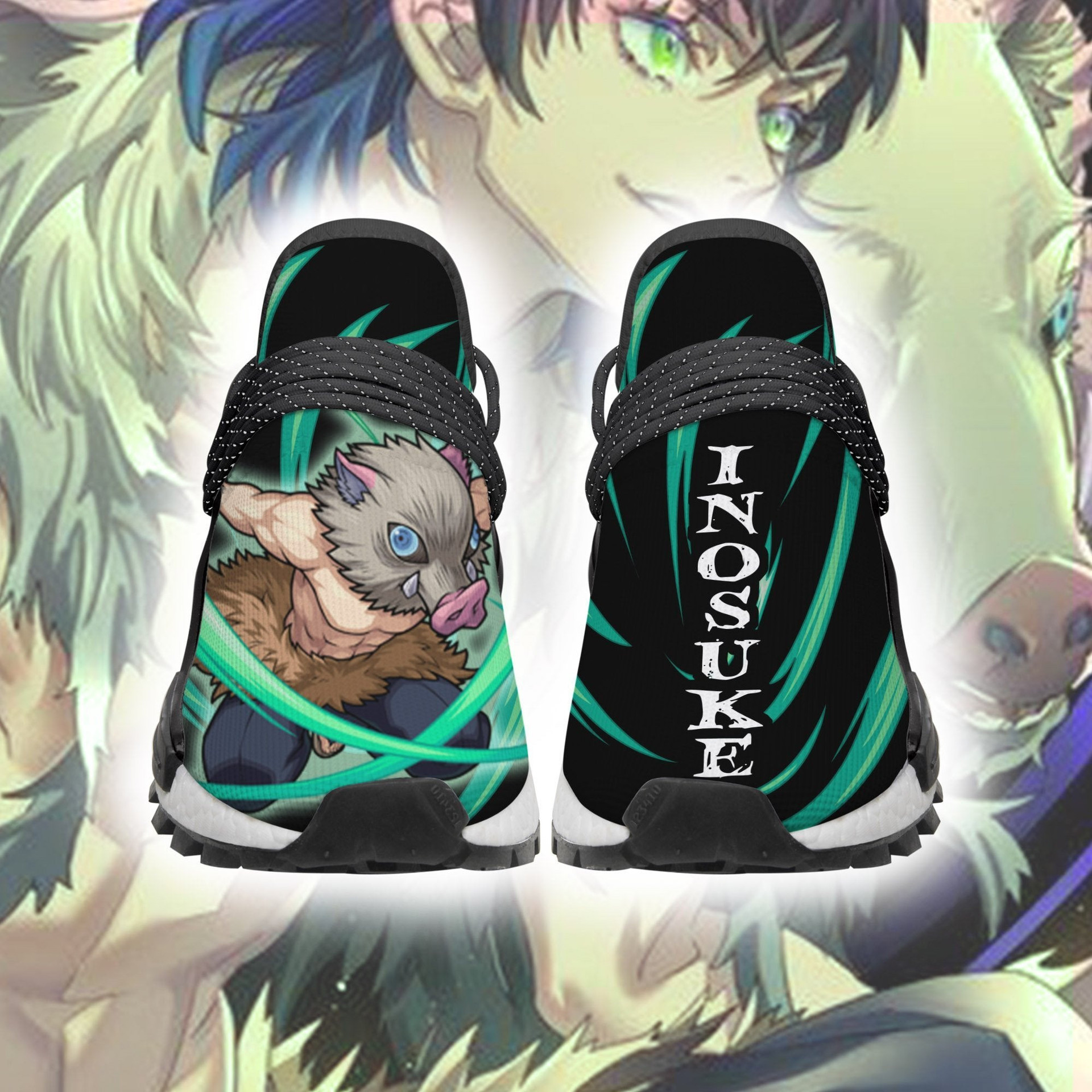 Demon Slayer Shoes Inosuke Shoes Beast Breathing Anime Sneakers - 2 - GearAnime