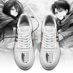Levi and Mikasa Ackerman Shoes AOT Custom Anime Sneakers PT11 - 2 - GearAnime