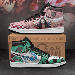 Tanjiro and Nezuko Sneakers Custom Demon Slayer Anime Shoes - 1 - GearAnime
