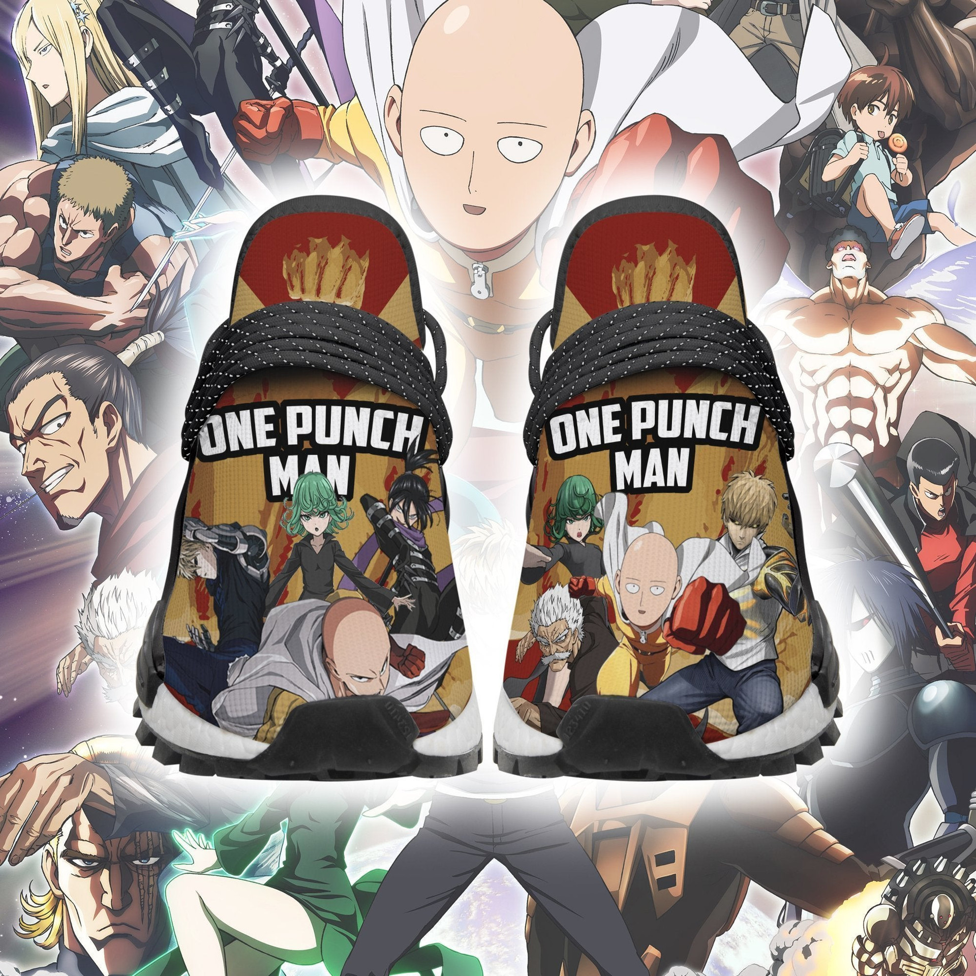 One Punch Man Shoes Characters Custom Anime Sneakers - 2 - GearAnime