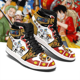 Straw Hat Pirates Jolly Roger Sneakers Custom Anime One Piece Shoes - 2 - GearAnime