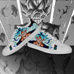 Dragon Ball Skate Shoes Custom Goku Super Saiyan Blue Anime Sneakers - 3 - GearAnime