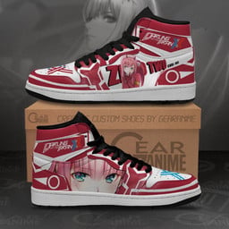 Zero Two Code 002 Sneakers Custom Darling In The Franxx Anime Shoes - 2 - GearAnime