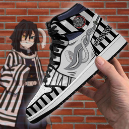 Demon Slayer Obanai Iguro Sneakers Nichirin Blade Snake Custom Anime Shoes - 2 - GearAnime