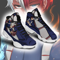 BNHA Shoto Todoroki Sneakers Custom Anime My Hero Academia Shoes - 3 - GearAnime