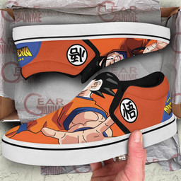Goku Slip On Sneakers Canvas Dragon Ball Custom Anime Shoes - 3 - GearAnime