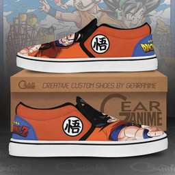 Goku Slip On Sneakers Canvas Dragon Ball Custom Anime Shoes - 2 - GearAnime